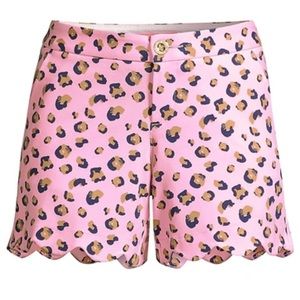 Lilly Pulitzer Buttercut Leopard-print Shorts, Size 10